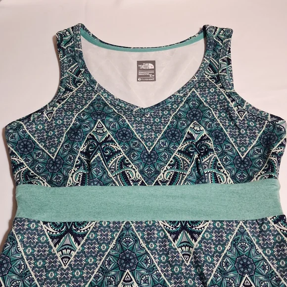 The North Face Flash Dry Sleeveless Teal & Navy Play Dress Size S - Picture 4 of 10